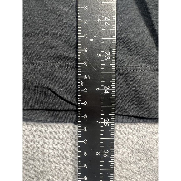 Theory Women's Scoop Neck Short Sleeve  Blouse Black Size M - Picture 5 of 9